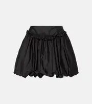 [Simone Rocha] Simone Rocha Gathered taffeta miniskirt AU 10 black