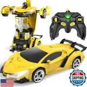 YOTOY Remote Control Car Toys - Transform RC Cars for Kids, One Button Transf
