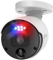 Swann Home Security Add-on NVR Camera, PoE 4K Ultra HD Video, Indoor Outdoor Wired Surveillance CCTV, Colour Night Vision, Heat Motion Detection, Enforcer LED Lights, Advanced Analytics, 900BE