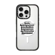 iPhone 16 Pro Impact Case MagSafe Compatible New Beginnings iPhone Case by Quotes by Christie