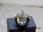 Artisan Crafted Malagasy Labradorite Sterling Silver Ring