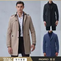 在飛比找momo購物網優惠-【SST&C 超值限定】男裝 羊毛長版大衣/雙排扣大衣-多款