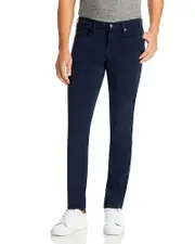 Frame L'Homme Slim Brushed Twill Pants in Navy