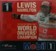 LOT 4x LEWIS HAMILTON FORMULA ONE F-1 UK STICKER DECAL F1 DRIVERS CHAMPION 2008