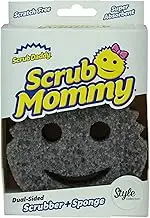 Scrub Daddy Scrub Mommy Washing Up Sponge - Dual Sided Scrubbing Non Scratch Scourers, Smiley Face Sponges for Cleaning Kitchen & Bathroom, Dish Scrubber, FlexTexture Home Products, Style Single Pack