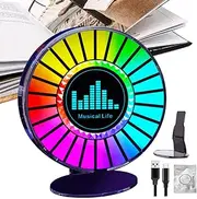 RGB Rechargeable Sound Control Light,Music Rhythm Atmosphere Lamp | Music Lights Rhythm Ambient Lights for Car Home