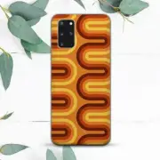 Orange Aesthetic Retro Stripes Case For Samsung Note 20 S20 S21 S22 S23 S24 FE