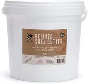 Deluxe Refined Shea Butter Tub - Pure, Certified Organic, Fair Trade, Refined Shea Butter (5kg)