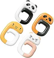 HAPINARY 4pcs Creative Cartoon Backpack Hangers Slip Table Hooks for School Bags Easy to Install Folding Bag Hooks Multi Functional Desk Accessories for School Use