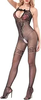 [Generic] Bridal Gown Garment Bag Sexy Sheer Lingerie Stockings Crotch Women Crotchles Open Body Lingerie Push up