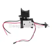 Electric Cordless Drill Trigger Switch 16A 7.2V-24V Push Button Small Light