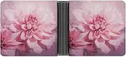 [RTSEBVN] Slim Credit Card Holder Personalized Leather Peacock Money Clip Gifts Wallet For Men Women, Flower, One size, Modern