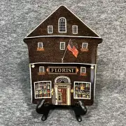 Charles Wysocki's Plate #4 The Town Florist In Folktown Collection 1996