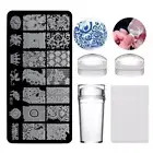 Nail Stamper Nail Stamp Kit Jelly Stamper for Nail French Tip Nail Stamper