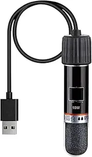 STARTIST Aquarium Heater Fish Tank Heater 10W Constant Temperature USB Heating Rod Automatic Thermostat for Pet Drinking Water Fountain Turtle Tanks