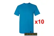 10 Packs Gildan T-SHIRT Basic Tee S - 5XL Small Big Men Heavy Cotton (Antique Sapphire)