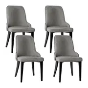 Artiss Dining Chairs Set of 4 Linen Fabric Grey