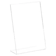 Acrylic Sign Holder 24 Pack, 8.5x11 Inches L Shaped Menu Display Stand - Clear