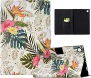 HYAUUcase Case for Samsung Galaxy Tab A8 Case 10.5''2022(SM-X200/X205/X207),Shockproof PU Leather Cover with Card Slot,Smart Wake Sleep Stand Cover (Pineapple)