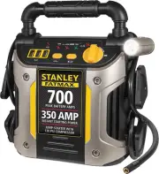 Stanley J7CS 700 Peak Amp Automotive Jump Starter, Portable Power – Triple 15W U