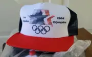 Vintage 1984 LOS ANGELES LA OLYMPICS USA SNAP BACK TRUCKER HAT CAP NEW DEADSTOCK