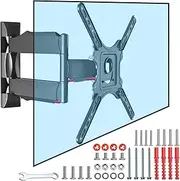 TV Wall Mount Monitor Mount Bracket with Adjustable Tilt Swivel for Most 26inch to 55inch LED LCD OLED TVs and Monitors, Max VESA 400x400mm up to 70lbs