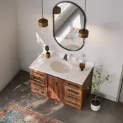 Symmetry 18" X 15" Oval Vitreous China Undermount Bathroom Sink with Overflow