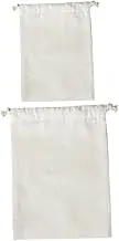 SHOWERORO 2PCS Drawstring Storage Bags Blend Versatile Food Flour Storage Pouches for Household Use Breathable Design