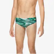 Speedo Men's Swimsuit Brief ProLT Printed Team Colors Wave Blue/Green 34