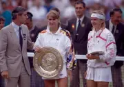 Winner Steffi Graf of Germany Runner-up Jana Novotna Czech Republi- Old Photo