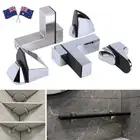 Mount Glass Door Clamp Glass Shelf Holder Frameless Brackets Cabinet Door clip