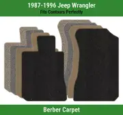 Lloyd Berber Front Row Carpet Mats for 1987-1996 Jeep Wrangler (for: Jeep)