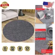 Extra-Large Non-Skid Round Rug Pad - Protects Floors with Underfoot Comfort