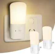 Night Light, 2 Pack LED Night Lights Plug in with Dusk to Dawn Sensor, 0-80LM Wa