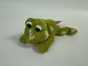 Vintage Russ Luv Pets 7" Fribbit Frog Beanbag Plush - New w/ Tags