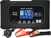 20 Amp Car Battery Charger 12V/24V Smart Fully Automatic Lithium Battery Charger