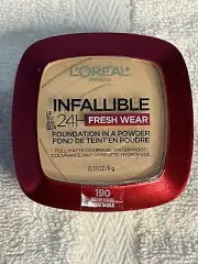 L'Oreal Infallible 24H Fresh Wear Foundation 190 Beige Sand Brand New