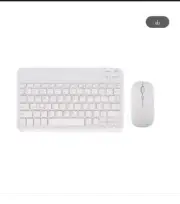 For IPad Bluetoothes Wireless Keyboard Mouse Thai Spanish IOS Windows White Span