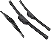 3pcs Car Front And Rear Windshield Wipers Wiper Windscreen Front Window Wipers Blades For Dodge For Caliber 2006-2012