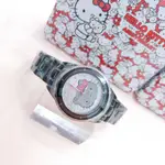 🎀 HELLO KITTY 🎀 三麗鷗 公司貨 正品 凱蒂貓 黑色晶鑽錶 現貨兩色 防水 保固