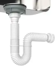 EasyDrain Ref. 510 Expandable & Flexible 1-1/2" P-trap White