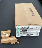 *NEW* SIEMENS WN2060 60A RAINPROOF PULL OUT SWITCH NON-FUSED *QTY 6*