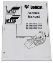 Bobcat MT52, MT55 Mini Track Loader Service Manual Shop Repair Book 1 # 6903372