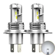 H4 9003 LED Kit Headlight High Low Beam 6500K Super White 12000LM Bulbs Light ED (for: Smart)