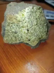 313grams Rough Natural Olivine Peridot Crystal Gemstone Basalt 'Lava Bomb'