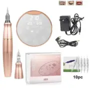 Tattoo Machine Kit For PMU Permanent Makeup PMU Gun Pen with 2Cartridge Needle