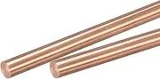 uxcell 6mm Diameter 100mm Length Solid Copper Round Rod Lathe Bar Stock for DIY Craft CNC Cutting Pack of 2