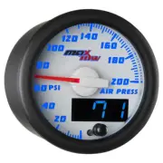 MaxTow 52mm White & Blue Double Vision 200PSI Air Pressure Suspension MT-WBDV13