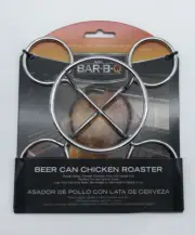 New Mr Bar B Q beer can Chicken Roaster Rack Barbecue BBQ grill