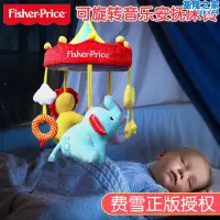在飛比找露天拍賣優惠-費雪嬰兒床鈴音樂旋轉床頭鈴新生寶寶安撫床搖鈴懸掛式布藝玩具